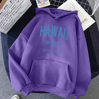 Roha Letter Printing Women's Hoodie Hip Hop