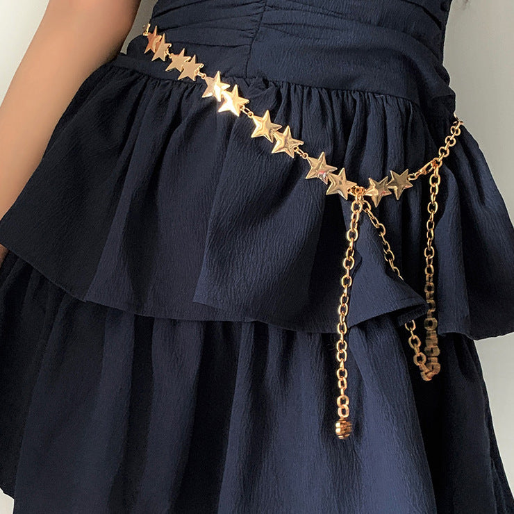 Women's Waist Chain Accessory For Dresses Metal Chain Retro