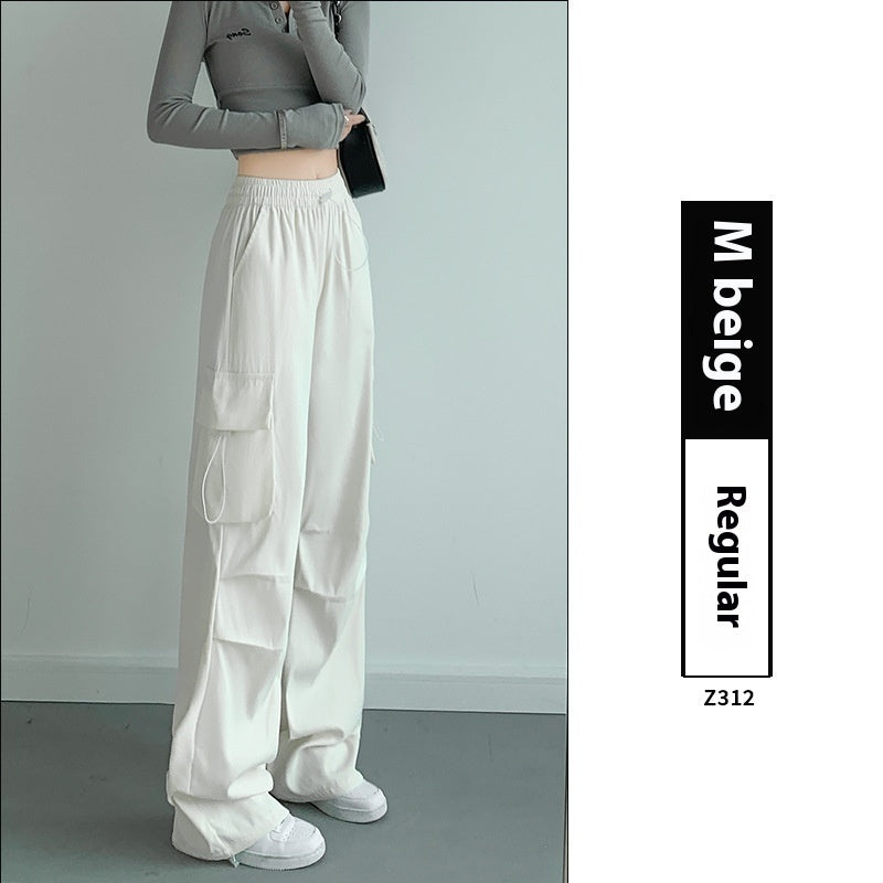 Women's Thickened Straight High Waist Mountaineering Wide Leg Pants