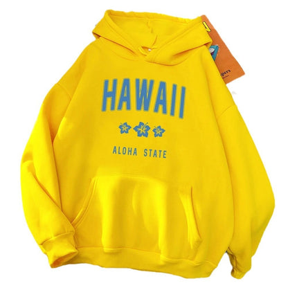 Roha Letter Printing Women's Hoodie Hip Hop