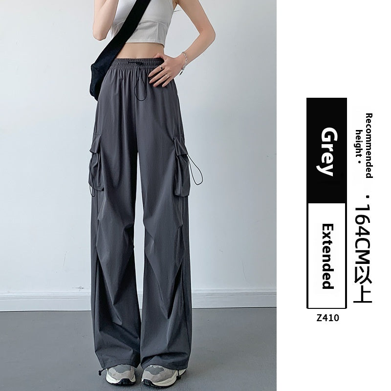 Women's Thickened Straight High Waist Mountaineering Wide Leg Pants